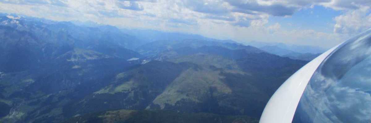 Flugwegposition um 13:14:23: Aufgenommen in der Nähe von Gemeinde Bramberg am Wildkogel, Österreich in 2927 Meter